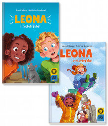 Leseløve nivå 2 - Leona i vintertrøbbel og Leona i rottetrøbbel av Anneli Klepp (Pakke)